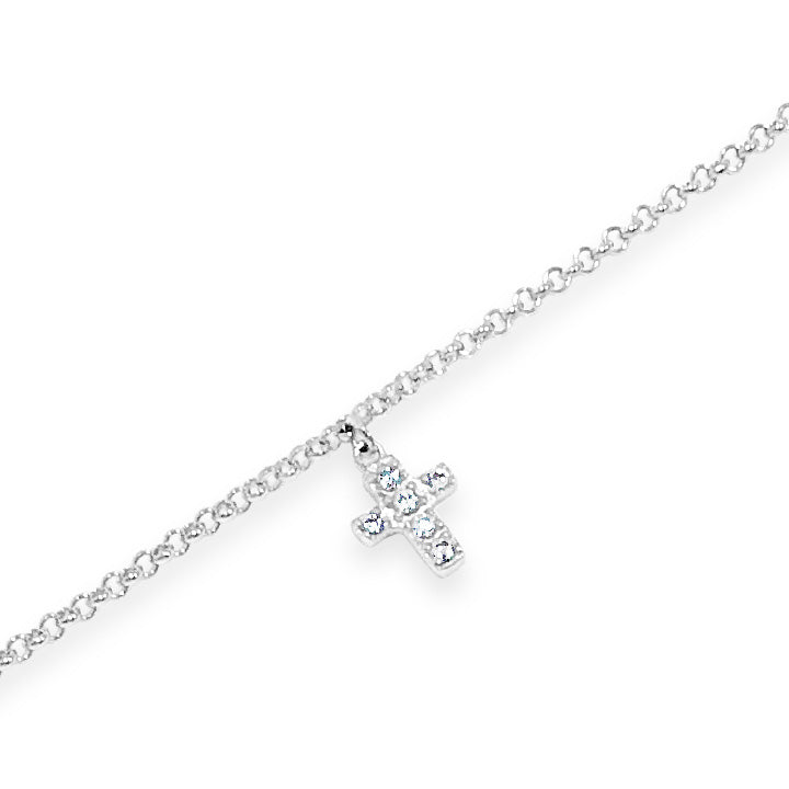 Cross Charm Children Sterling Silver Communion Bracelet Set Ireland